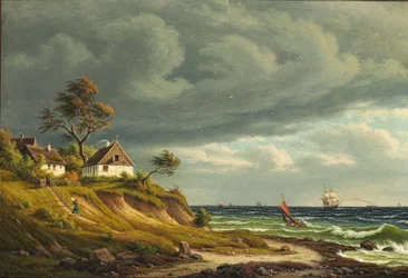 Bij het vissersdorp Sletten. Frisse wind